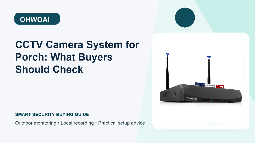 CCTV Camera System for the Porch: A Real-World Setup Checklist and Storage Days