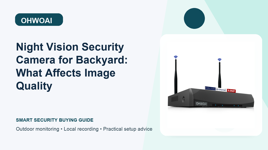 Night Vision Security Camera for Backyard: What Affects Image Quality