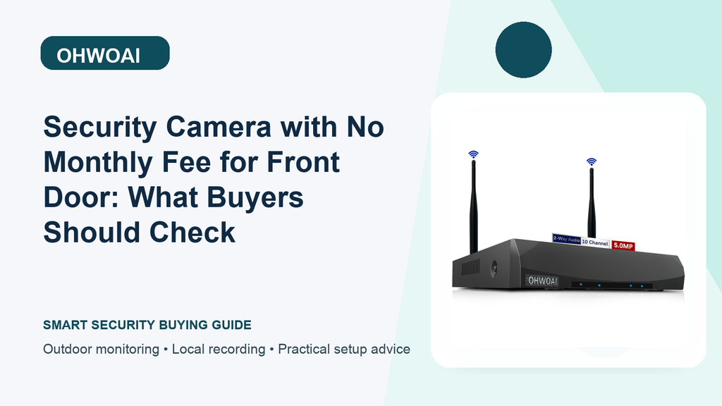 Security Camera with No Monthly Fee Buying Guide for Front Door: Camera Position