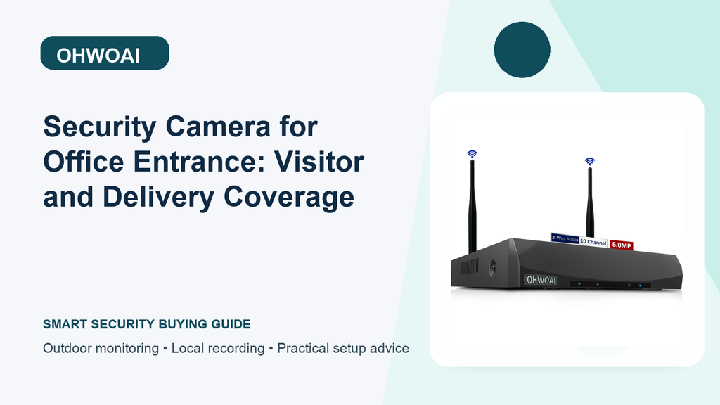 Security Camera for Office Entrance: Visitor and Delivery Coverage