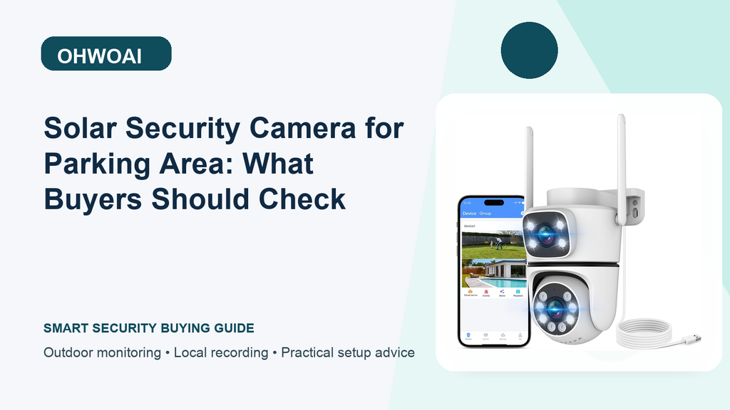 Solar Security Camera at Parking Area: Boat Docks Basics
