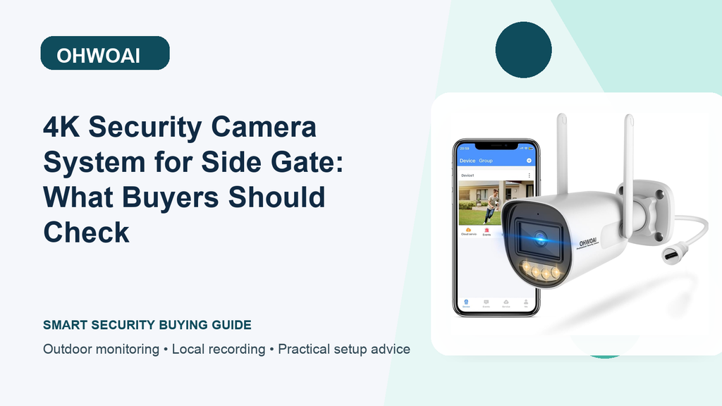 4K Security Camera System at Side Gate: Evidence Review Basics