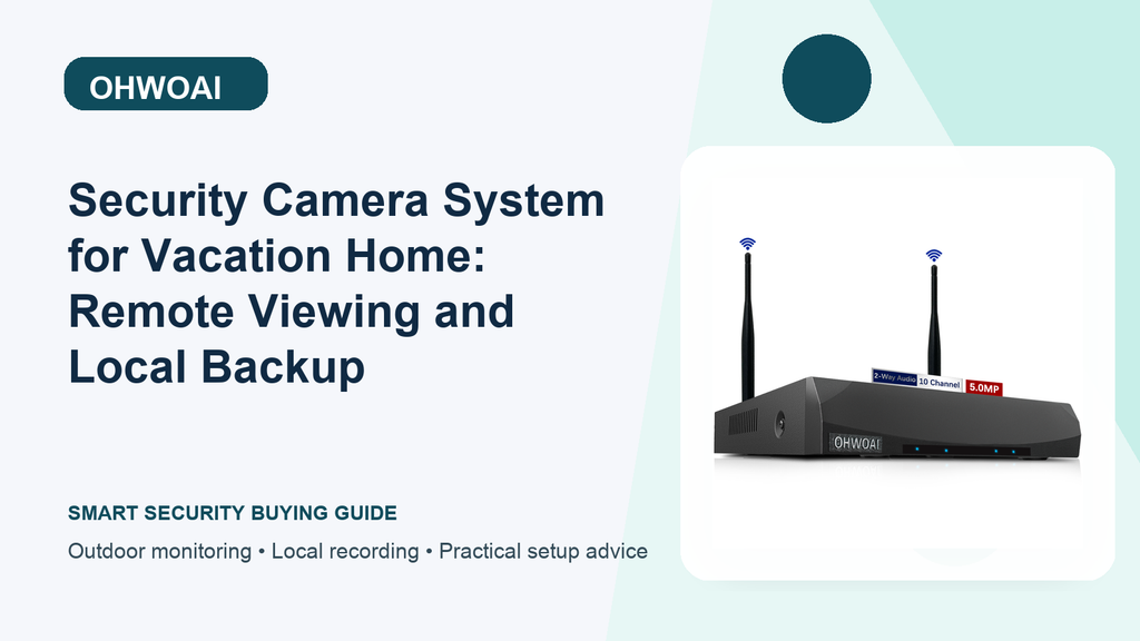 Security Camera System for Vacation Home: Remote Viewing and Local Backup