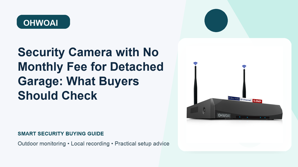 Detached Garage Monitoring: Security Camera with No Monthly Fee and Business Hours | OHWOAI