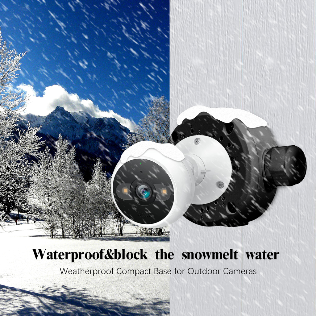 New Upgrade Security Camera Junction Box,Universal IP Camera Mount,Security Camera Bracket Outdoor,Metal Aluminum Waterproof Security Camera Mount,Blink Camera Mount New Upgrade