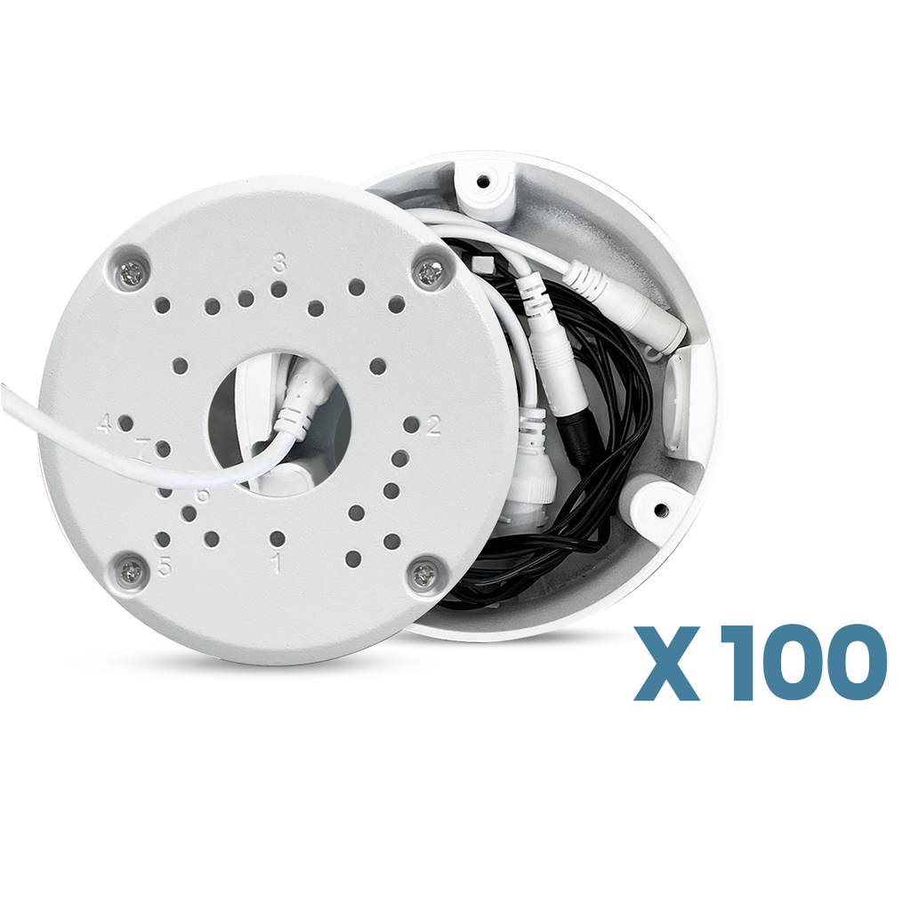 Universal Mount for Bullet Security Cameras, Waterproof Metal Junction Box for Outdoor Surveillance Camera, Conceal Cables on The Wall