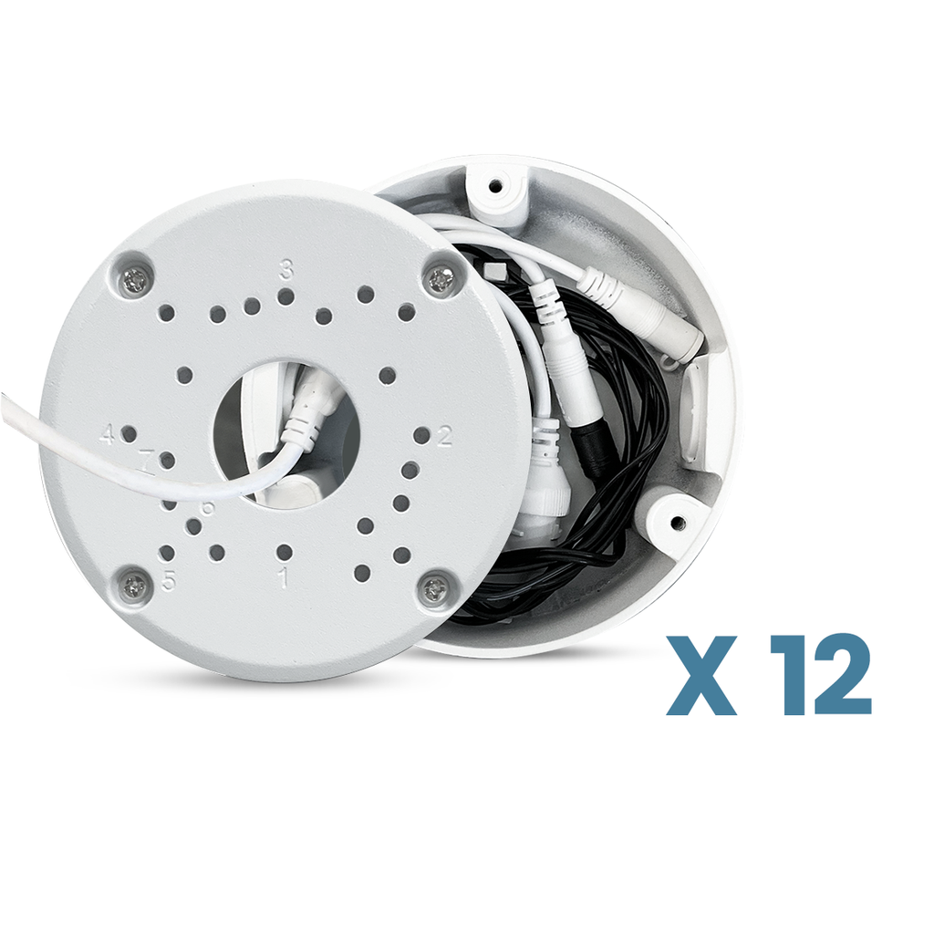 Universal Mount for Bullet Security Cameras, Waterproof Metal Junction Box for Outdoor Surveillance Camera, Conceal Cables on The Wall