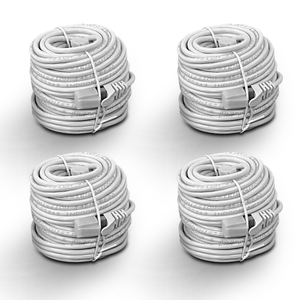 《4×60 Feet》Ethernet Cable POE Cameras Systems Video Security Network Cable Security Surveillance POE Camera System
