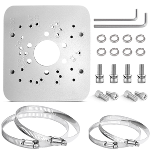 Universal Security Camera Mount Wall Mounting Brackets,Vertical Pole Mount Adapter Bracket for CCTV Camera,Pole Clamp,Solar Panel Clamps Outdoor Video Surveillance Equipment