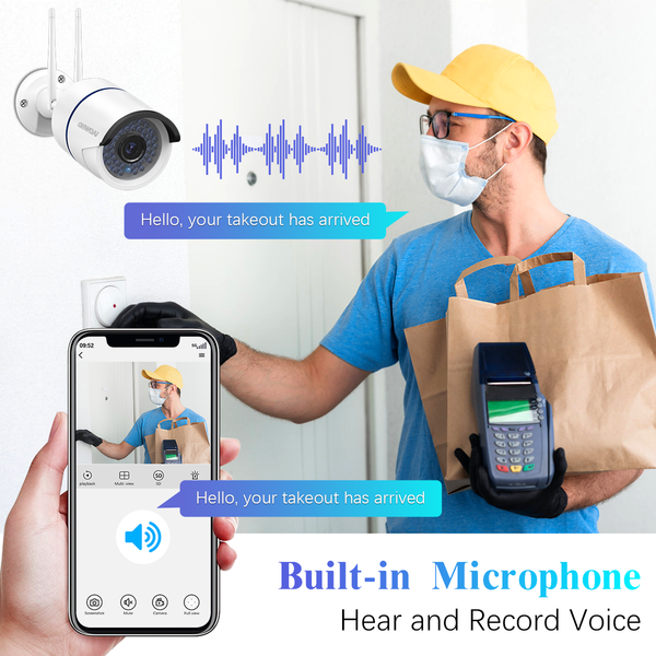 10 Channel Security Camera System Wireless OHWOAI