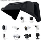 Universal Camera Shelter, Backup Camera Rain Shield, Outdoor Surveillance Camera Cover, Black