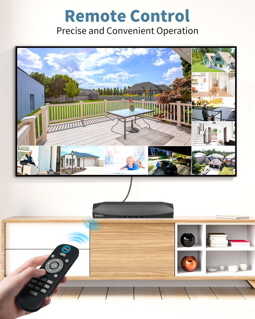 16-Channel POE NVR,4K / 8.0 Megapixel PoE Network Video Recorder for Security Camera System, Supports up to 16 x 8MP/4K IP Cameras PoE NVR