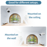 Universal Mount for Bullet Security Cameras, Waterproof Metal Junction Box for Outdoor Surveillance Camera, Conceal Cables on The Wall