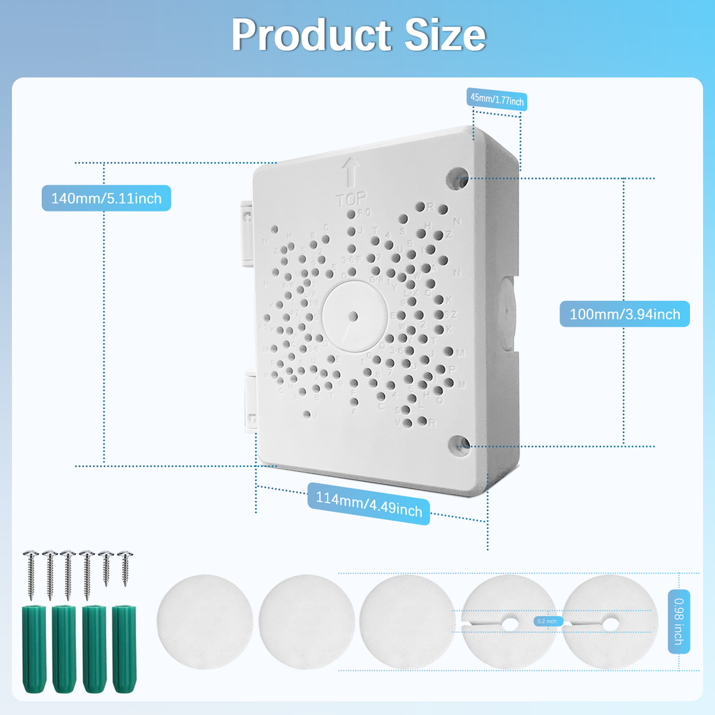 【Compatible with PTZ Cameras】 Security Camera Junction Box, Outdoor IP65 Waterproof CCTV Mounting Bracket, ABS Plastic Cable Concealment Box