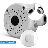 《Aluminum Waterproof》Junction Box for Security Camera Cable Hide Universal Junction Box for Camera Durable Housing for Outdoor Indoor Bullet Surveillance Camera System
