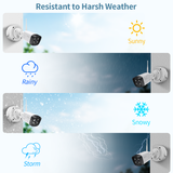 Universal Mount for Bullet Security Cameras, Waterproof Metal Junction Box for Outdoor Surveillance Camera, Conceal Cables on The Wall