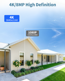 Extend Wired PTZ Cameras POE Security Camera System,4K/8.0 Megapixel Home Video Surveillance Systems