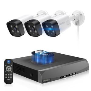 《𝟭𝟯𝟬°𝗪𝗶𝗱𝗲 𝗔𝗻𝗴𝗹𝗲 & 𝟮-𝗪𝗮𝘆 𝗔𝘂𝗱𝗶𝗼》Outdoor Security Camera System, 4K/8MP IP Wired Cameras, Video Surveillance Systems, Surveillance DVR Kits (Enjoy $10 Off Instantly)