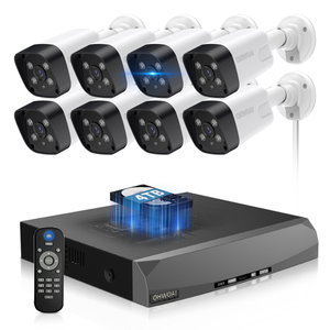《𝟭𝟯𝟬°𝗪𝗶𝗱𝗲 𝗔𝗻𝗴𝗹𝗲 & 𝟮-𝗪𝗮𝘆 𝗔𝘂𝗱𝗶𝗼》Outdoor Security Camera System, 4K/8MP IP Wired Cameras, Video Surveillance Systems, Surveillance DVR Kits (Enjoy $20 Off Instantly)