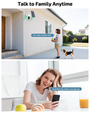 《100% Solar Powered &Full 360° Coverage》Outdoor Wireless PTZ Camera System, 4MP Solar Powered Battery Cameras,Home Video Surveillance, Surveillance DVR Kits (Enjoy $10 Off Instantly)