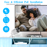 《4×60 Feet》Ethernet Cable POE Cameras Systems Video Security Network Cable Security Surveillance POE Camera System