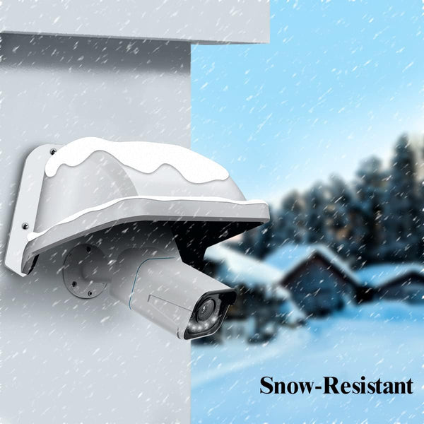 Universal Sun Rain Shade - Survielance Camera Shield Cover Camera Top Protection Monitor Guard Doorbell Cover For Sun Rain Bad Weather For Ring Dome White