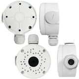 《Aluminum Waterproof》Junction Box for Security Camera Cable Hide Universal Junction Box for Camera Durable Housing for Outdoor Indoor Bullet Surveillance Camera System
