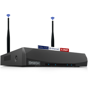 《10-Channel &3k 5.0MP》 NVR Recorder for Home Security Camera System, 1536P Network Video Recorder, NVR Recorders with Built in WiFi Recorder, Wireless NVR Surveillance