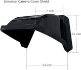 Universal Camera Shelter, Backup Camera Rain Shield, Outdoor Surveillance Camera Cover, Black