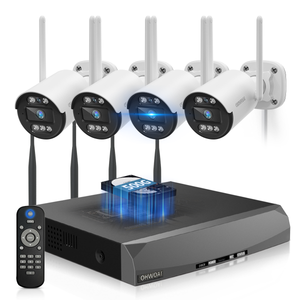 《130°Wide Angle & Two-Way Audio》Wireless Security Camera System Outdoor, WiFi Cameras for Home Security,Video Surveillance Systems( Enjoy $10 Off Instantly)