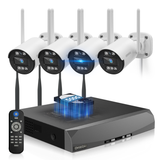 《130°Wide Angle & Two-Way Audio》Wireless Security Camera System Outdoor, WiFi Cameras for Home Security,Video Surveillance Systems( Enjoy $10 Off Instantly)