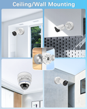 【Compatible Almost All Cameras Type】Universial Camera Junction Box Metal Universal Bullet Security Camera Junction Box Mount Bracket, Metal Indoor/Outdoor Camera Junction Box
