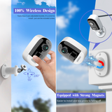 《Wireless Solar Powered & 2-Way Audio》Outdoor Battery-Powered Wireless Security Camera for Home with Solar Panel Charging