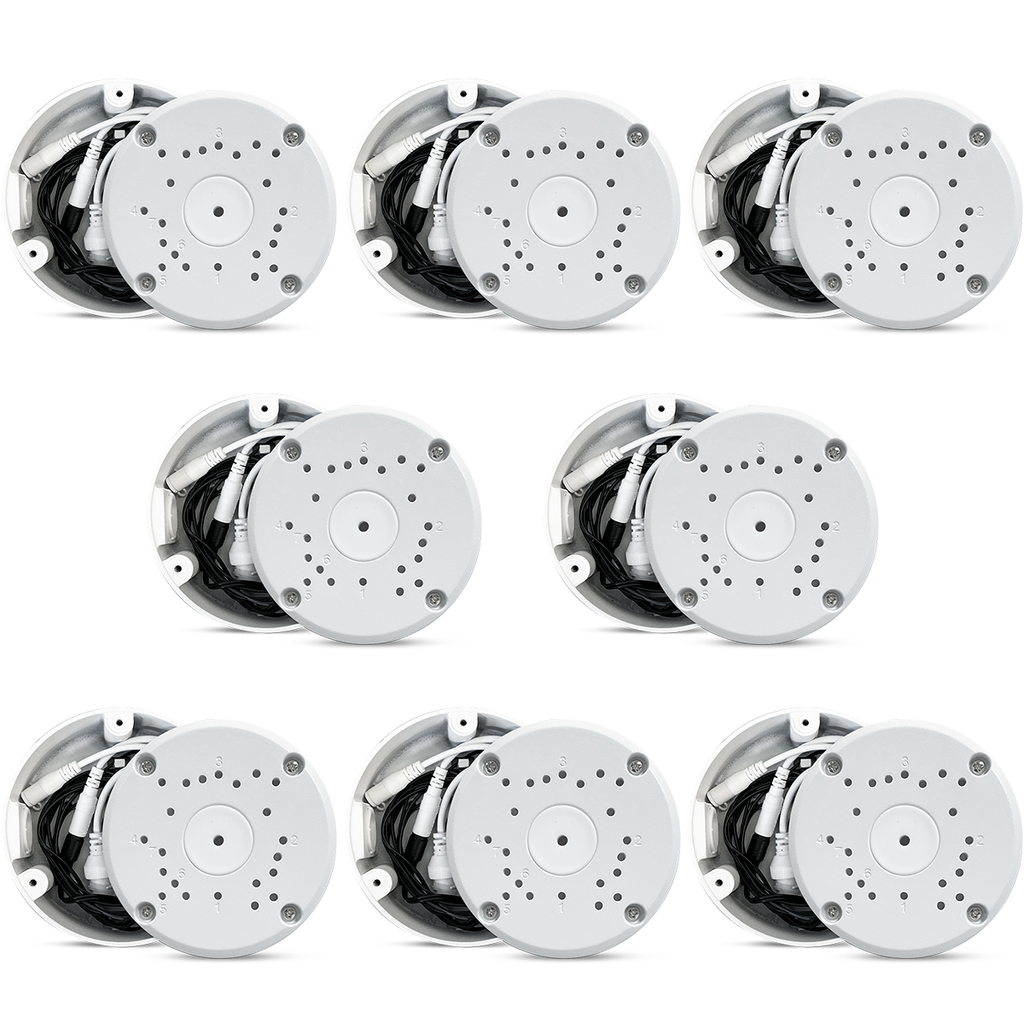 Universal Mount for Bullet Security Cameras, Waterproof Metal Junction Box for Outdoor Surveillance Camera, Conceal Cables on The Wall