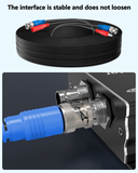 (4×100 Feet) Video Power Cable BNC Extension Outdoor Wired Surveillance Camera All-in-One Cables for CCTV Security Cameras DVR System with 4xBNC Connectors and 4xRCA Adapters Black,4pcs