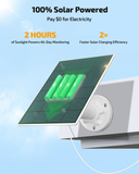 《100% Solar Powered &Full 360° Coverage》Outdoor Wireless PTZ Camera System, 4MP Solar Powered Battery Cameras,Home Video Surveillance, Surveillance DVR Kits (Enjoy $10 Off Instantly)