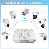 【Compatible with PTZ Cameras】 Security Camera Junction Box, Outdoor IP65 Waterproof CCTV Mounting Bracket, ABS Plastic Cable Concealment Box