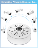 【Compatible Almost All Cameras Type】Universial Camera Junction Box Metal Universal Bullet Security Camera Junction Box Mount Bracket, Metal Indoor/Outdoor Camera Junction Box