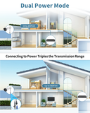 Extend Camera for Outdoor CCTV Security Camera System with 130°Wide Angle-Lens,8.0MP IP Wired Security Cameras,Home Surveillance Video Equipment