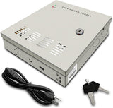 CCTV Power Supply 18CH Channel Port Box,CCTV DC Distributed Power Box Supply Output AC to DC 12V 30 Amp 360 Watt