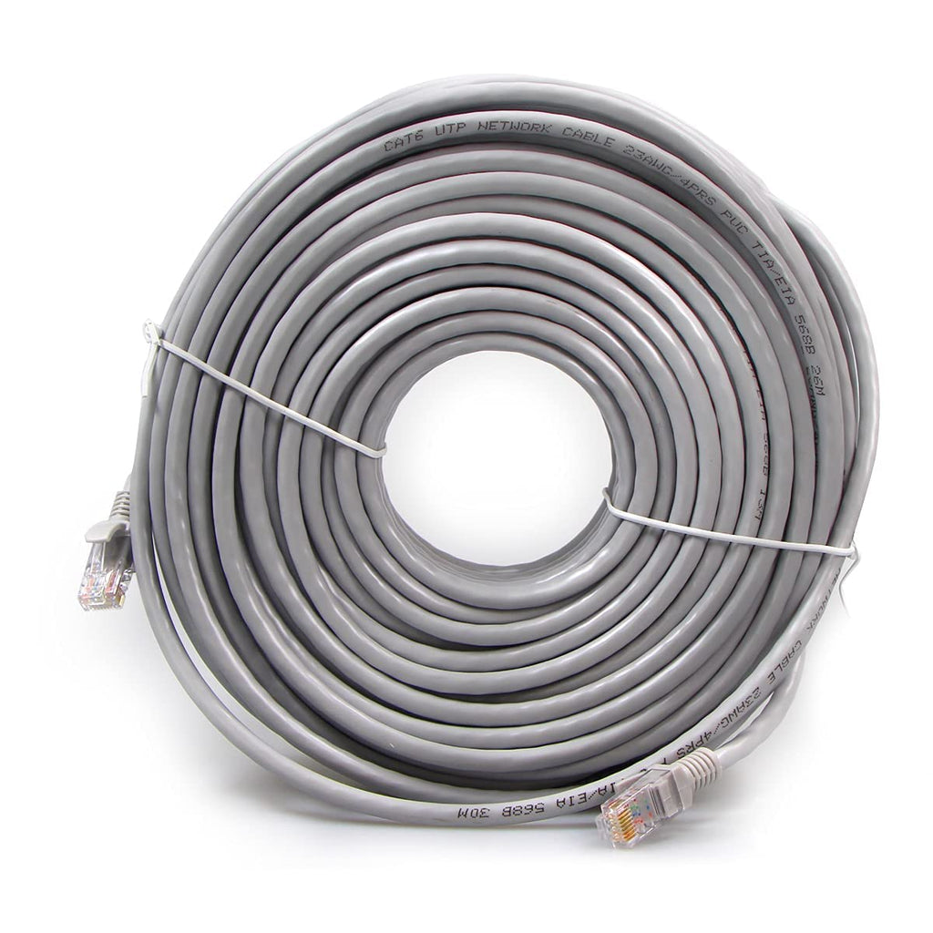 100 Feet Ethernet Cable POE Cameras Systems Video Security Network Cable Security Surveillance POE Camera System
