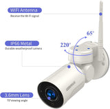 【2K 3.0MP·Audio】Wireless PTZ Security Camera,4X Optical Zoom,Outdoor Wireless Zoom/Tilt/Pan Wi-Fi IP Camera,Auto Tracking,IP66 Waterproof,Night Vision