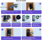 Smart Biometric Lock,Bluetooth Deadbolt,Keyless Entry Door Lock ,Smart Keypad Door Lock,Digital Door Lock,Unlock by APP, Passcode Codes