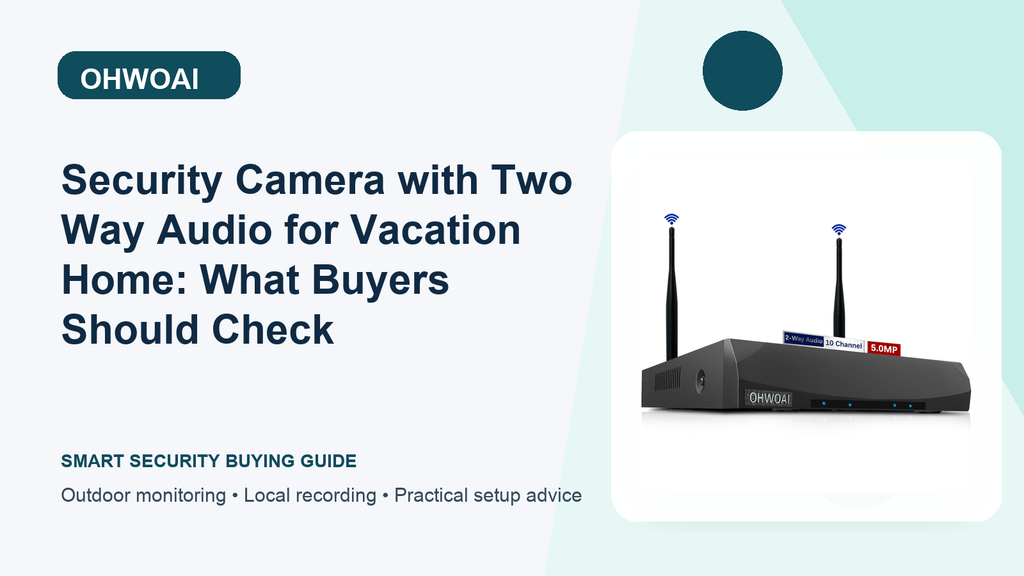 Vacation Home Camera Plan: NVR Recording with Security Camera System