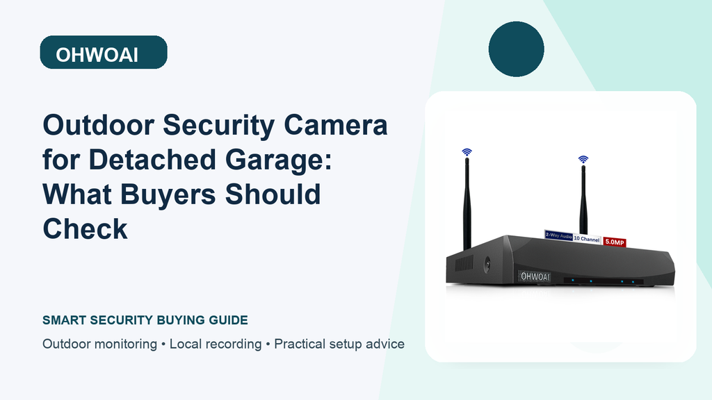 Outdoor Security Camera Buying Guide for Detached Garage: Local Storage | OHWOAI