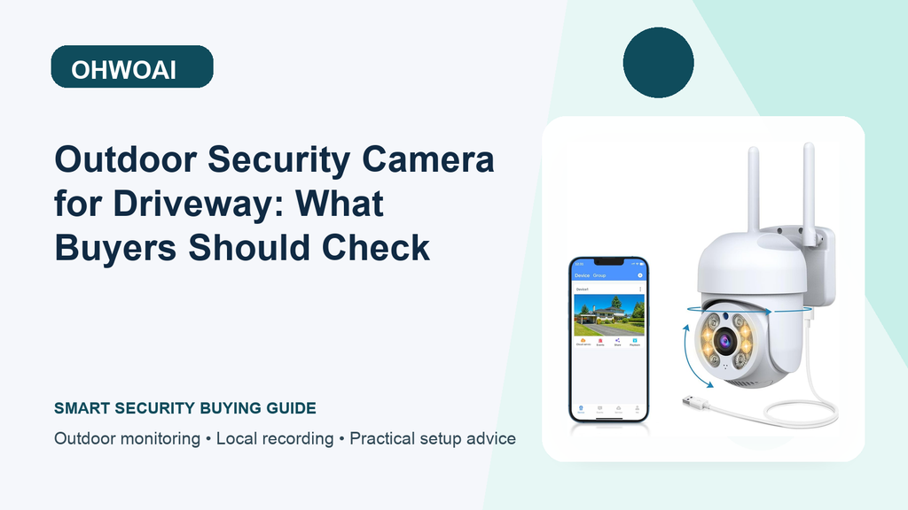 The Driveway Outdoor Security Camera Guide: Power, Placement, and Playback and Phone Alerts | OHWOAI