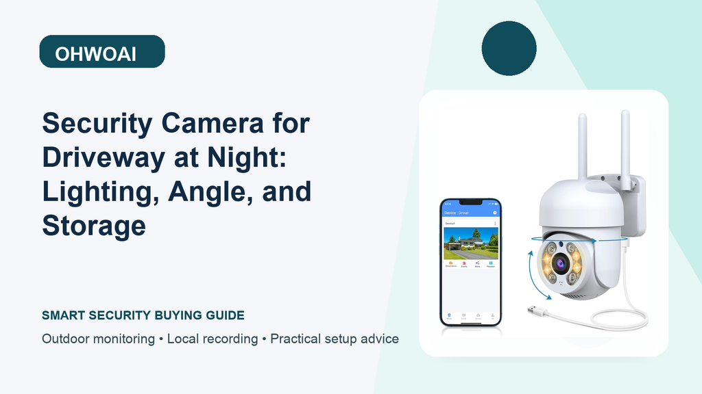 Security Camera for Driveway at Night: Lighting, Angle, and Storage