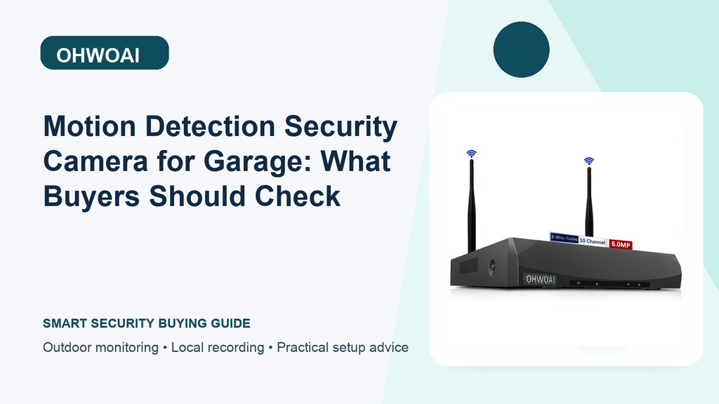 Garage Motion Detection Security Camera: Local Storage Guide