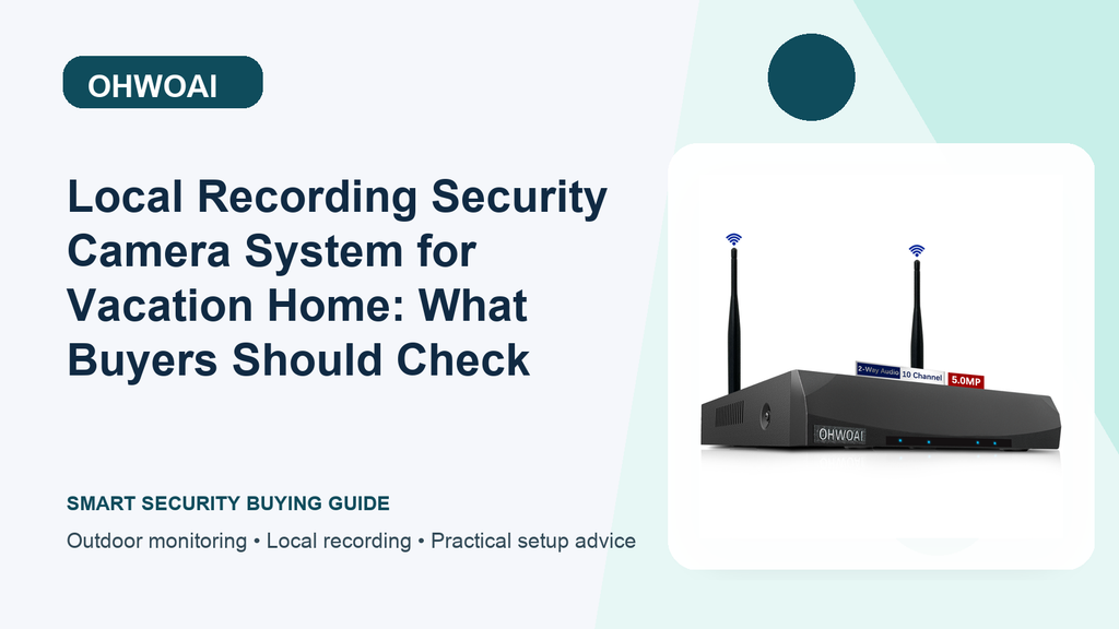Vacation Home Coverage: Local Recording Security Camera System for Router Placement | OHWOAI