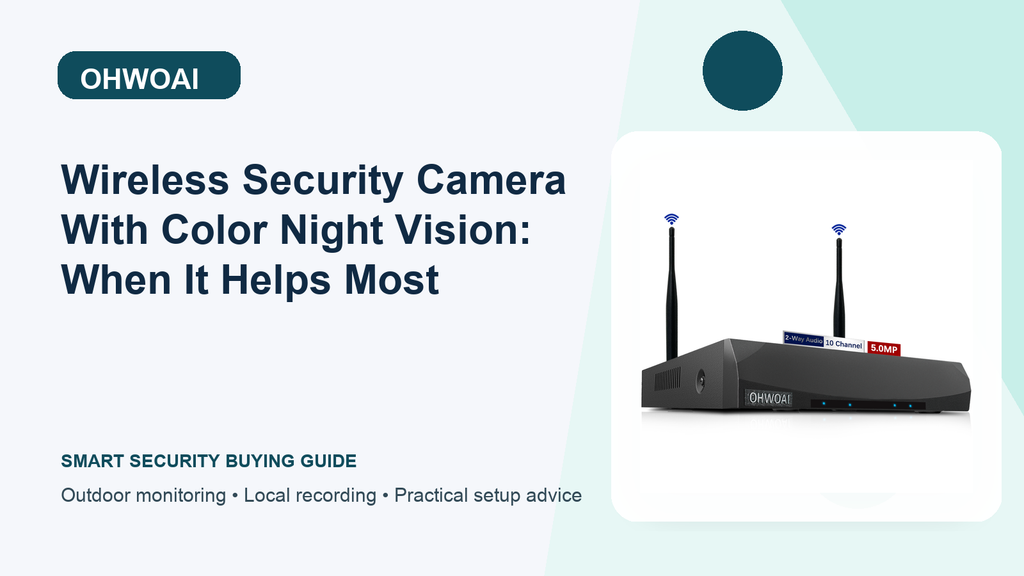 Wireless Security Camera With Color Night Vision: When It Helps Most